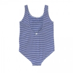 one-piece swimsuit navy and white