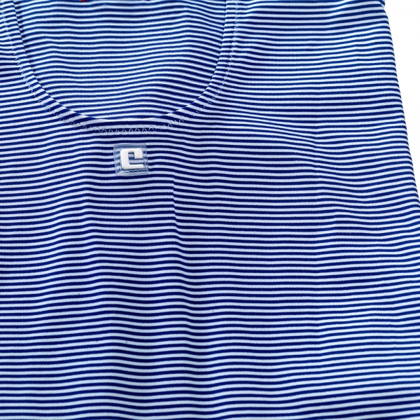 one-piece swimsuit navy and white