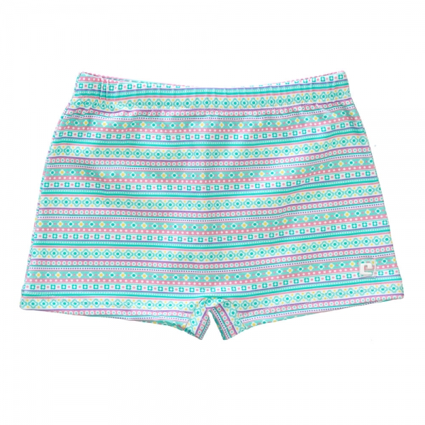 beach print boxer swimsuit