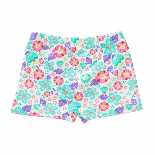 boys floral print boxer swimsuit