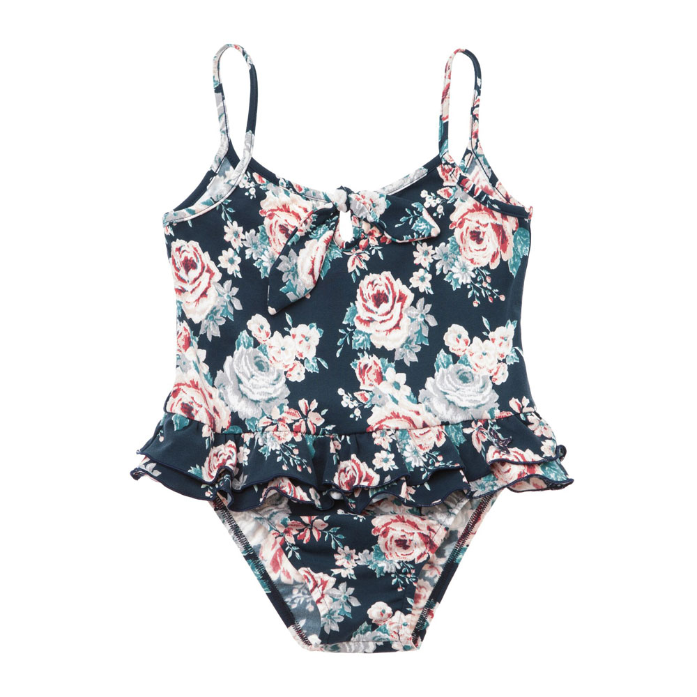 girls floral one-piece swimsuit | Pluunge