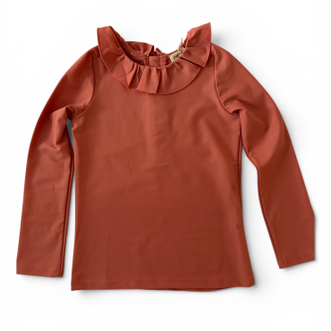 girls Marsou rashguard ochre